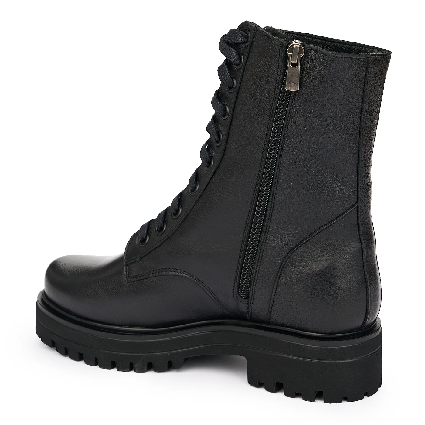 Ghete Imblanite Dama Piele Naturala Casual Negre 12089 - Image 2