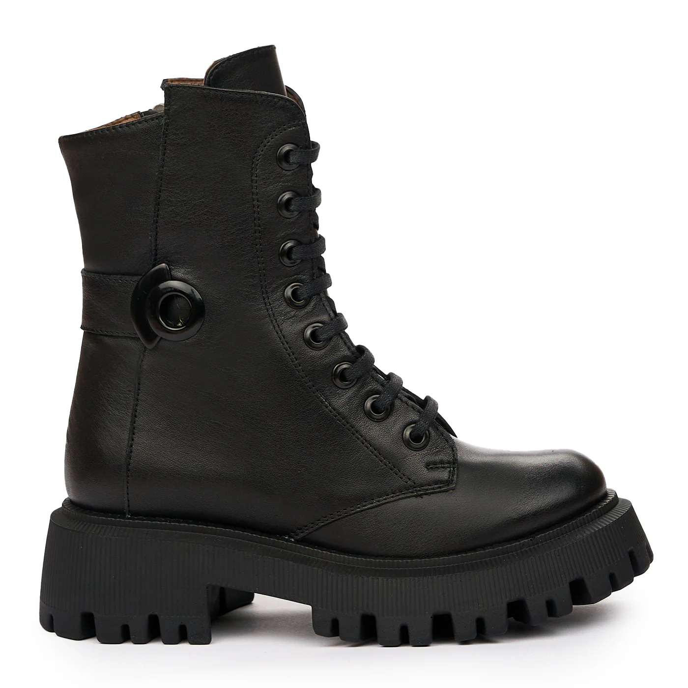 Ghete Negre Dama Piele Naturala 8273