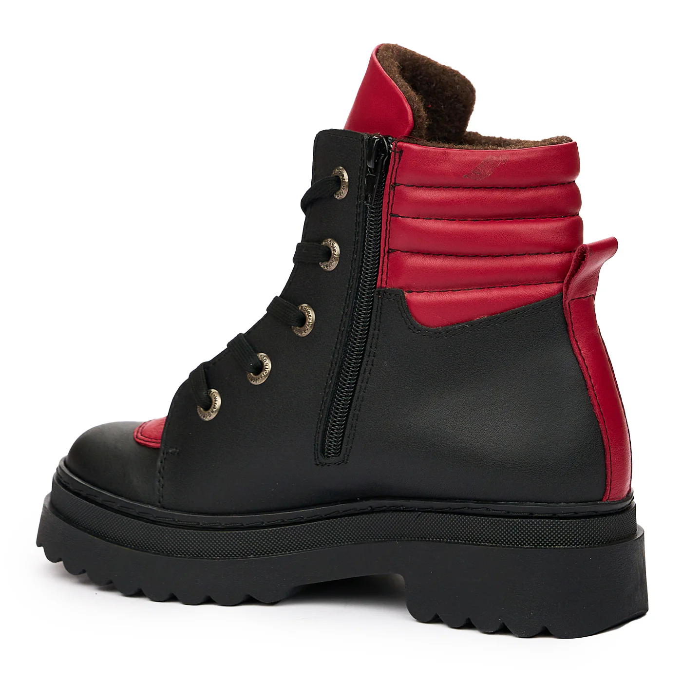 Ghete Piele Naturala Imblanite Dama Negre de Toamna-Iarna 8171 - Image 3
