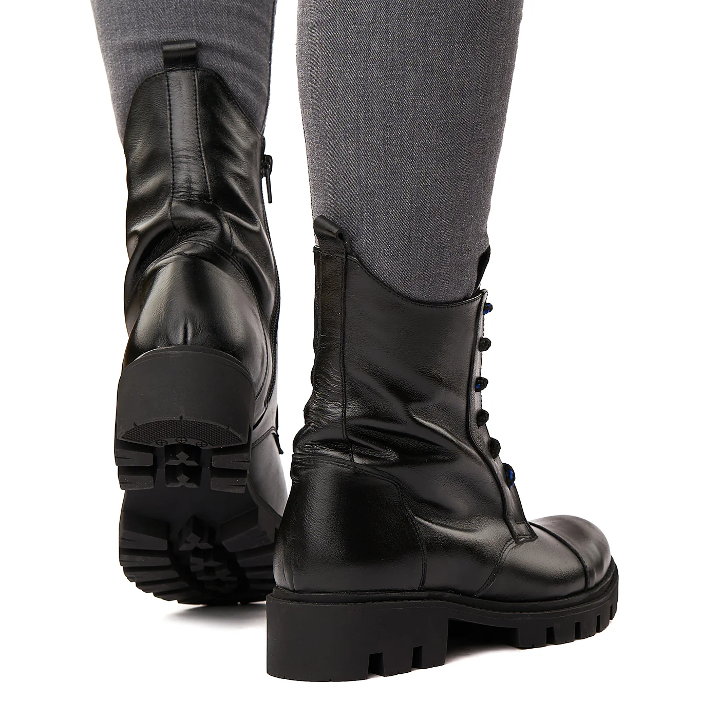 Ghete Piele Naturala Neagra 3590 - Image 4