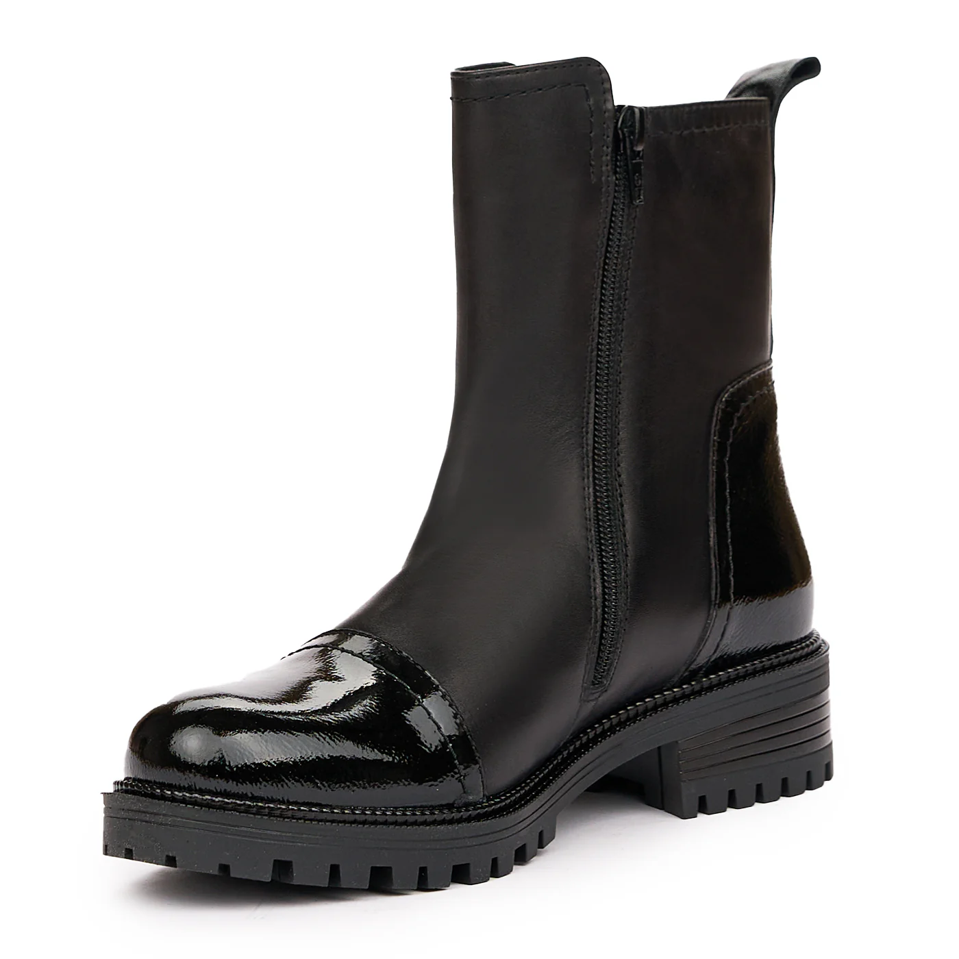 Ghete Piele Naturala neagra 3941 - Image 4