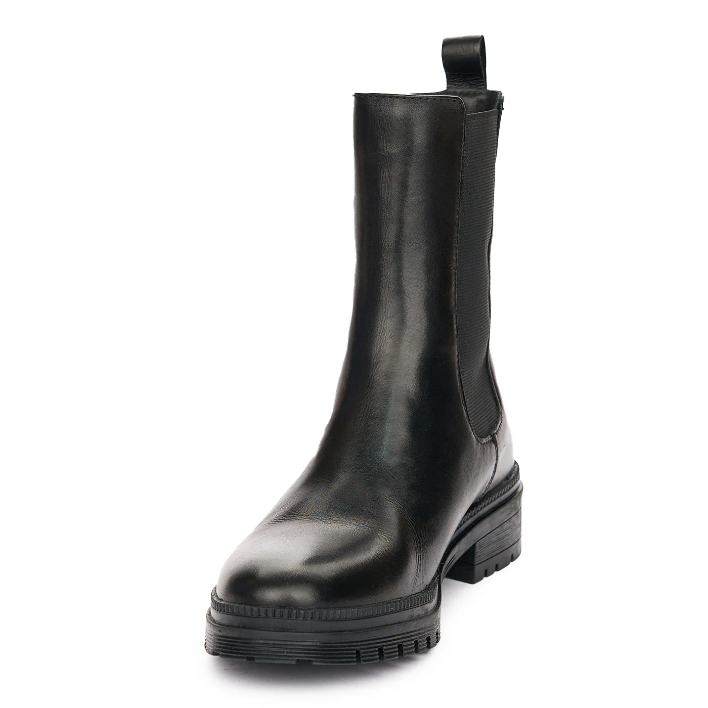 Ghete Piele Negre Dama cu Talpa 4.5 Cm Casual 10917 - Image 3
