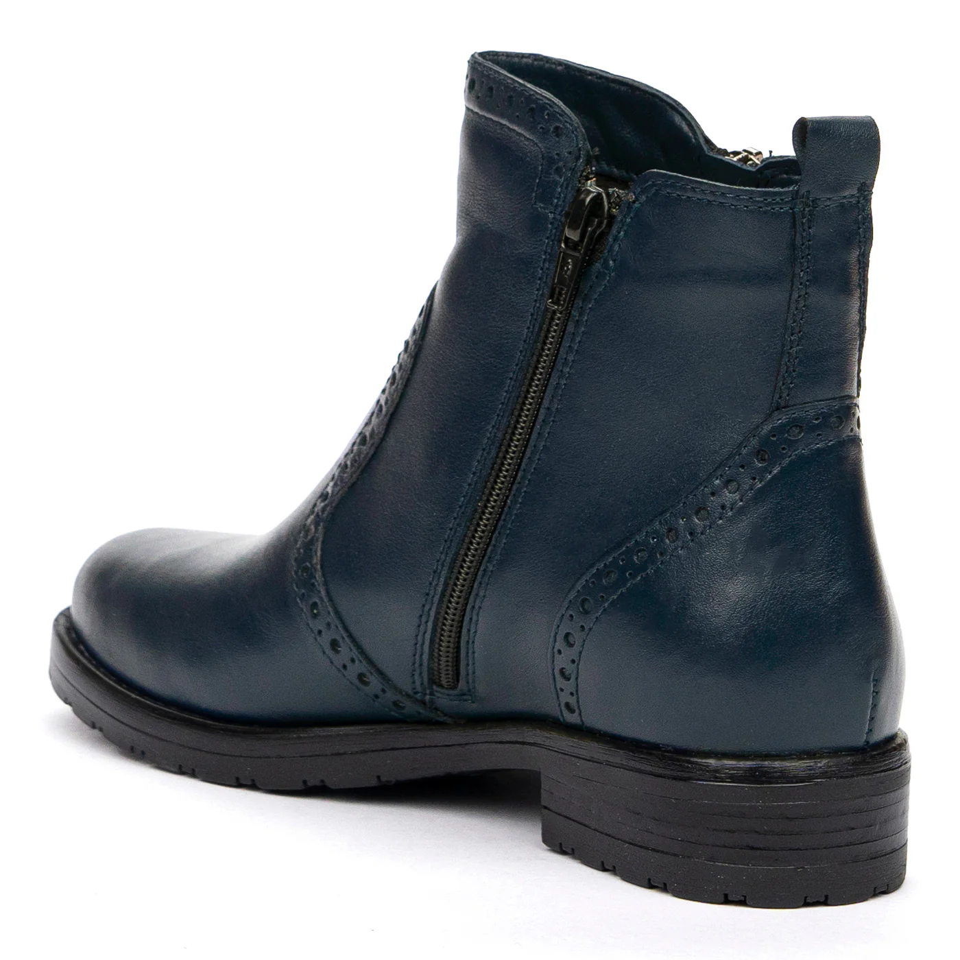 Ghete Piele Toc 3 Cm Bleumarin de Dama 8480 - Image 3