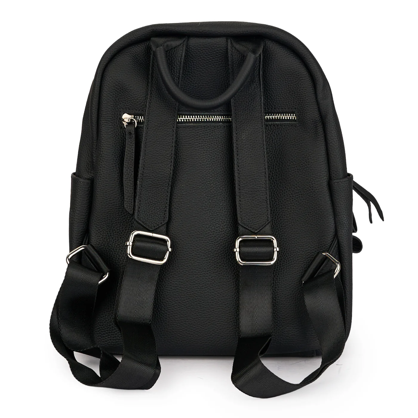 Ghiozdan din piele naturală neagra 21611 - Image 3