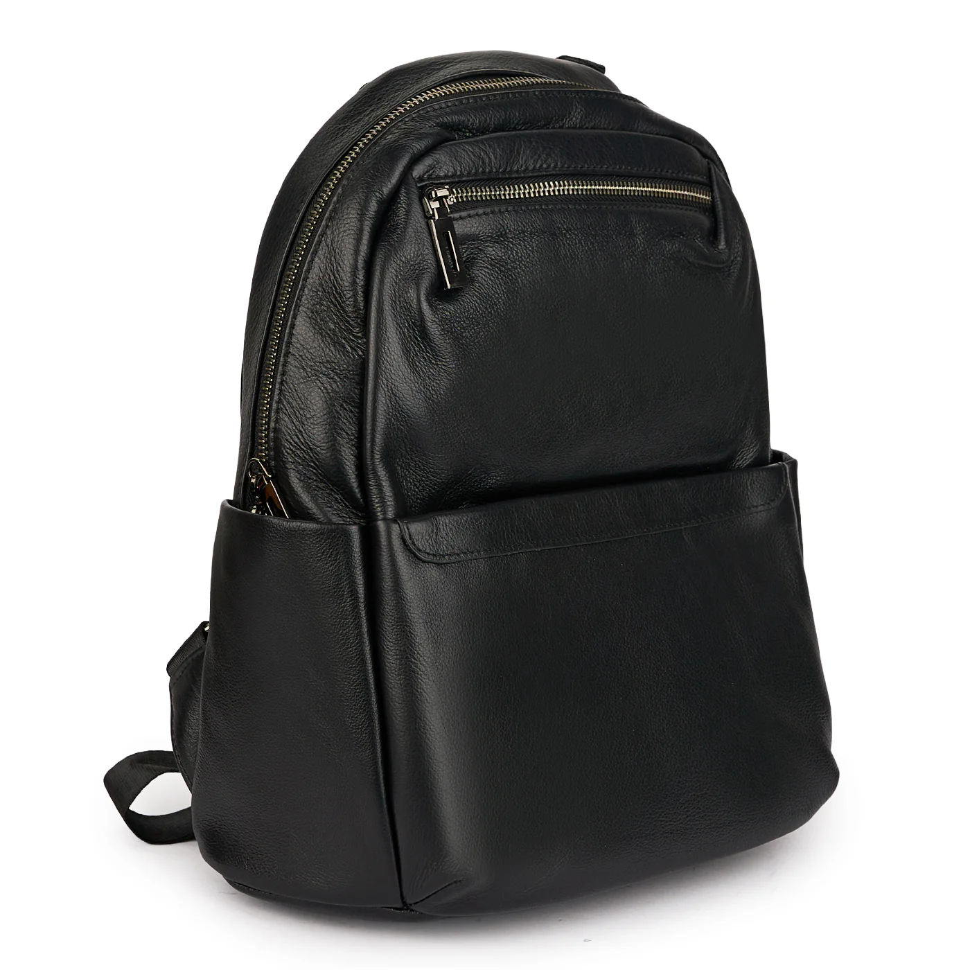 Ghiozdan din piele naturală neagra 21615 - Image 2