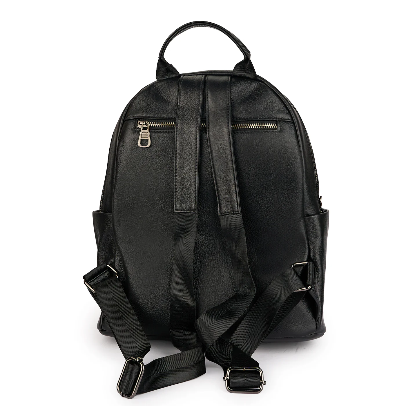 Ghiozdan din piele naturală neagra 21615 - Image 3