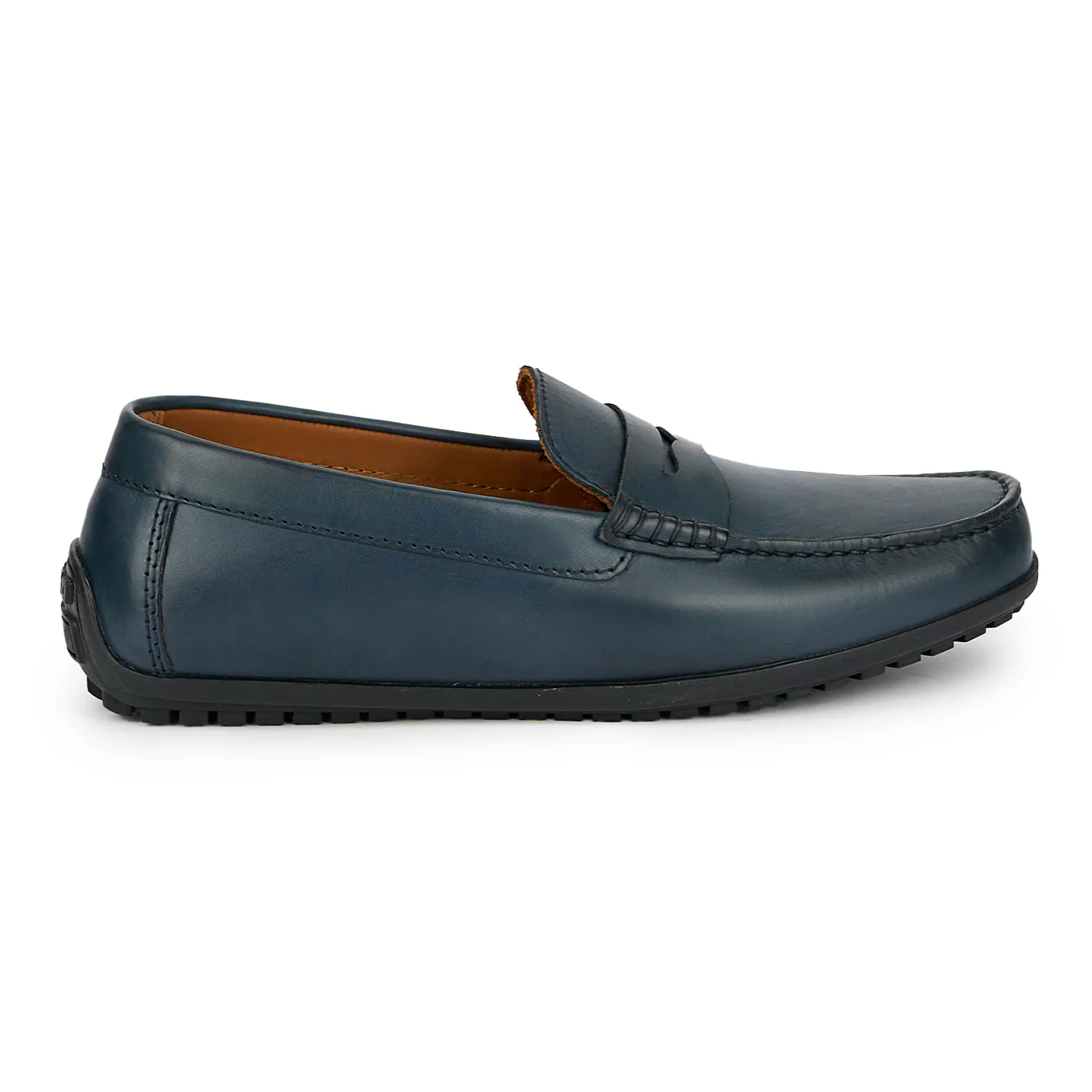 Mocasini barbati din piele naturala bleumarin 7742