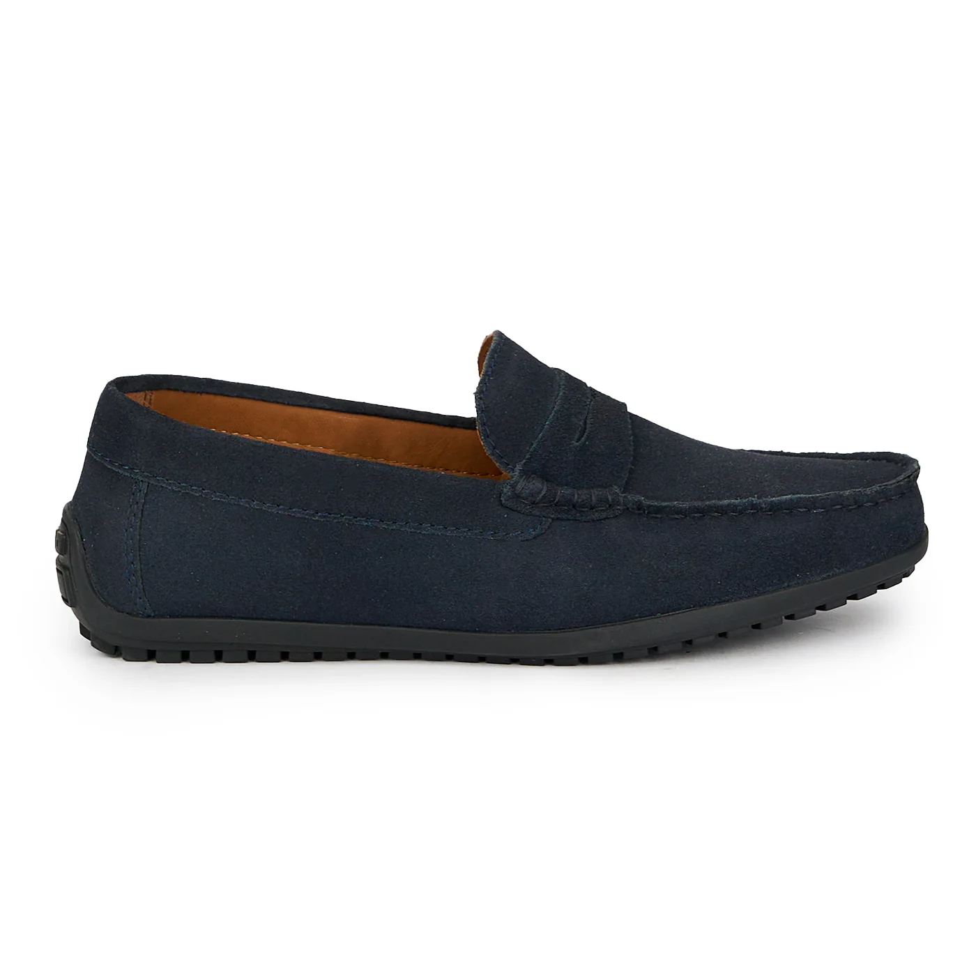 Mocasini barbati din piele naturala bleumarin 7743