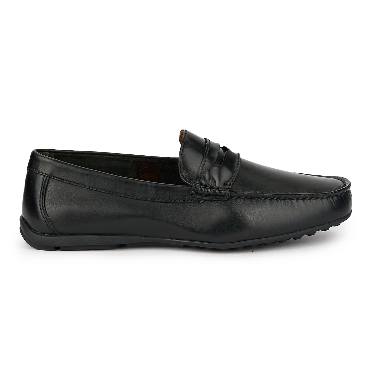 Mocasini barbati din piele naturala neagra 7739