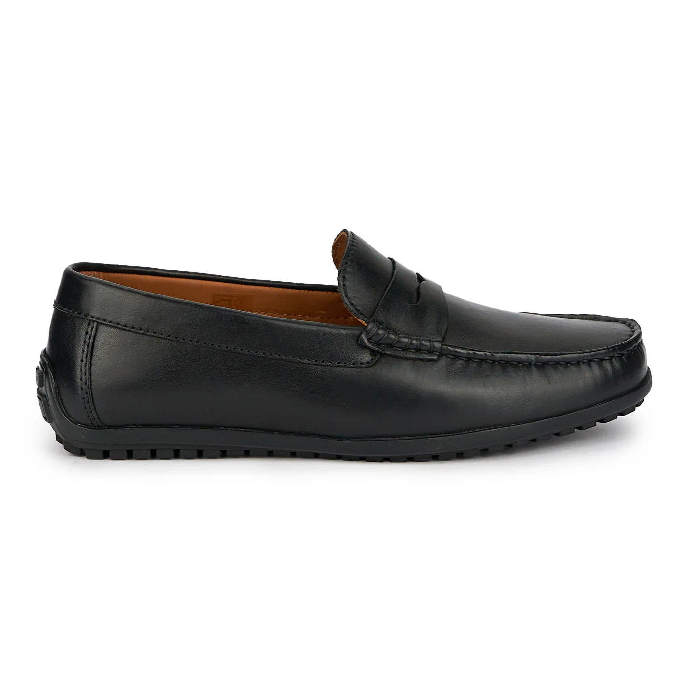 Mocasini barbati din piele naturala neagra 7740
