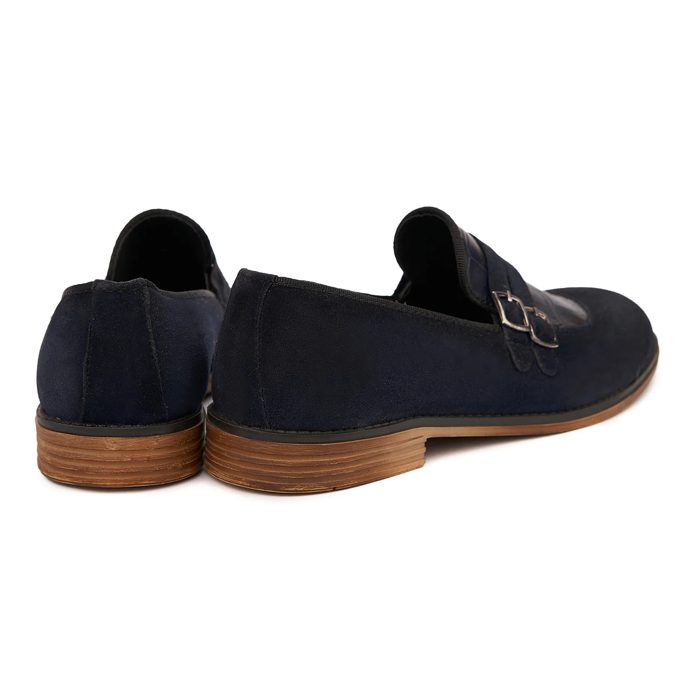 Mocasini eleganti din piele naturala albastra 7026 - Image 2