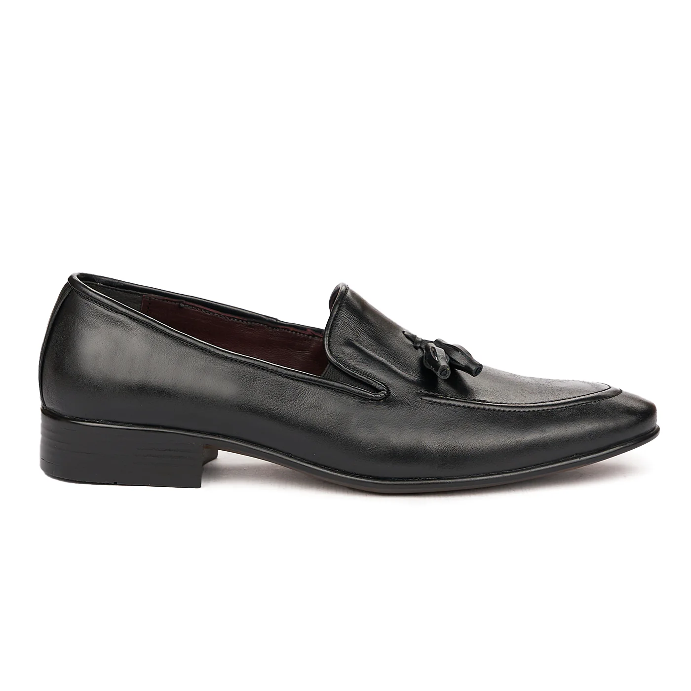Mocasini eleganti din piele naturala neagra 7058