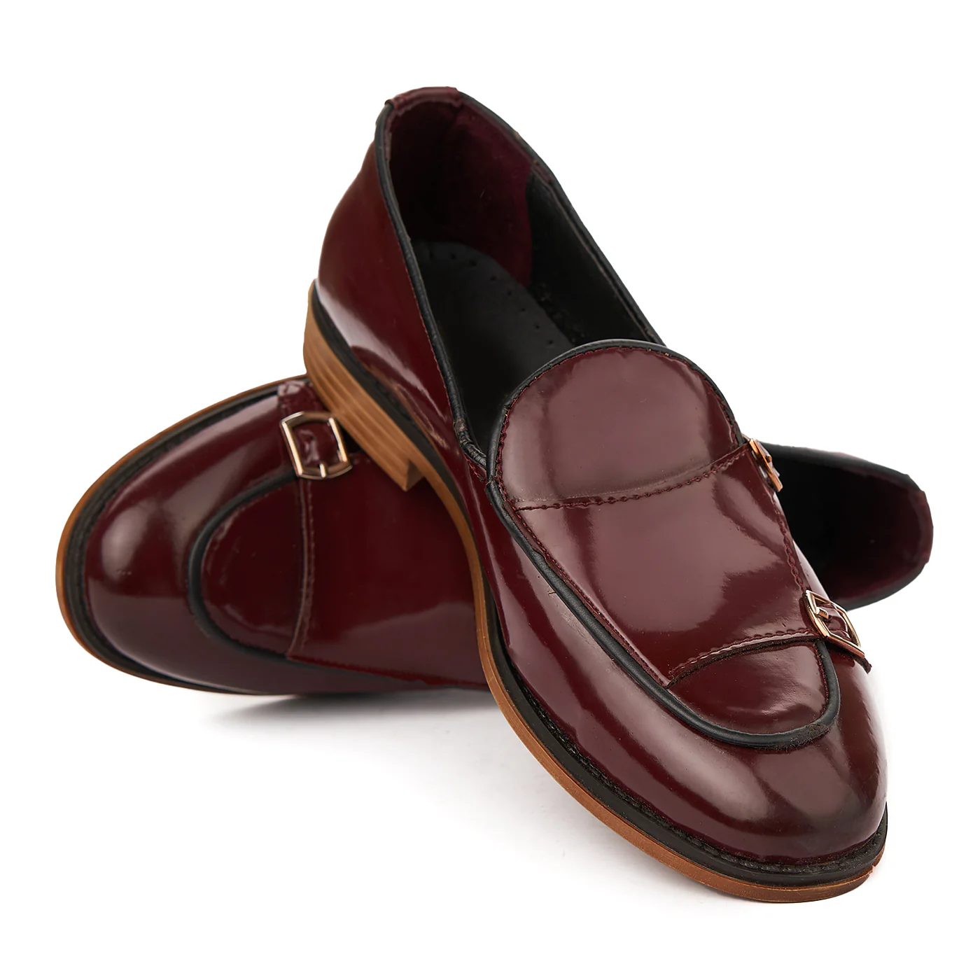 Mocasini Eleganti Din Piele Naturala Visiniu Box 7001 - Image 4