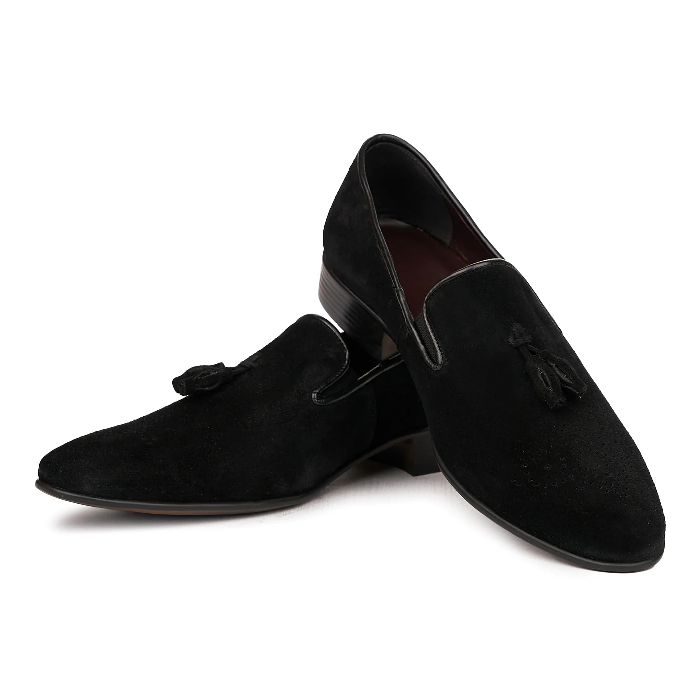 Mocasini eleganti din piele naturala neagra 7057 - Image 2