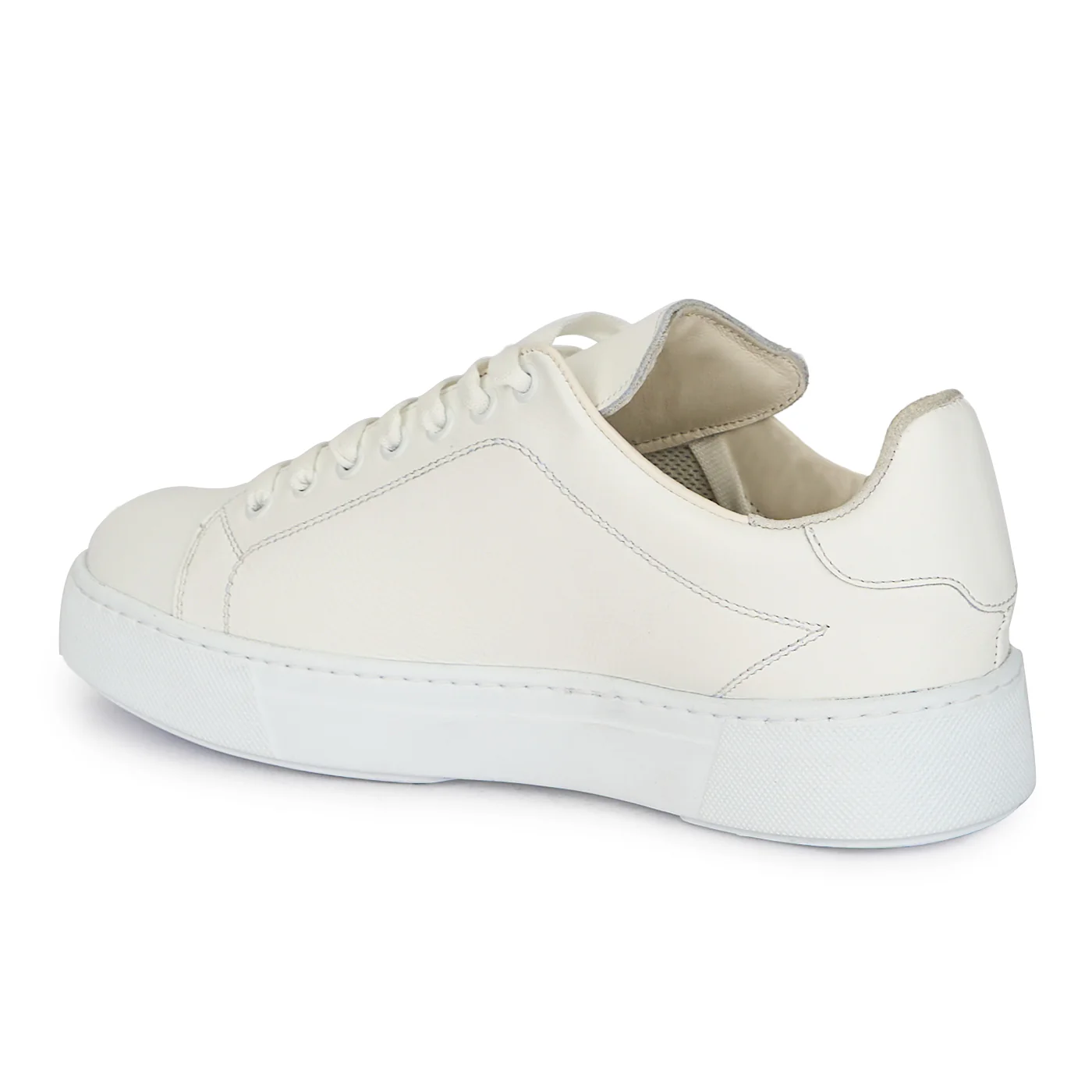 Pantofi barbatesti din piele naturala alba 7830 - Image 2