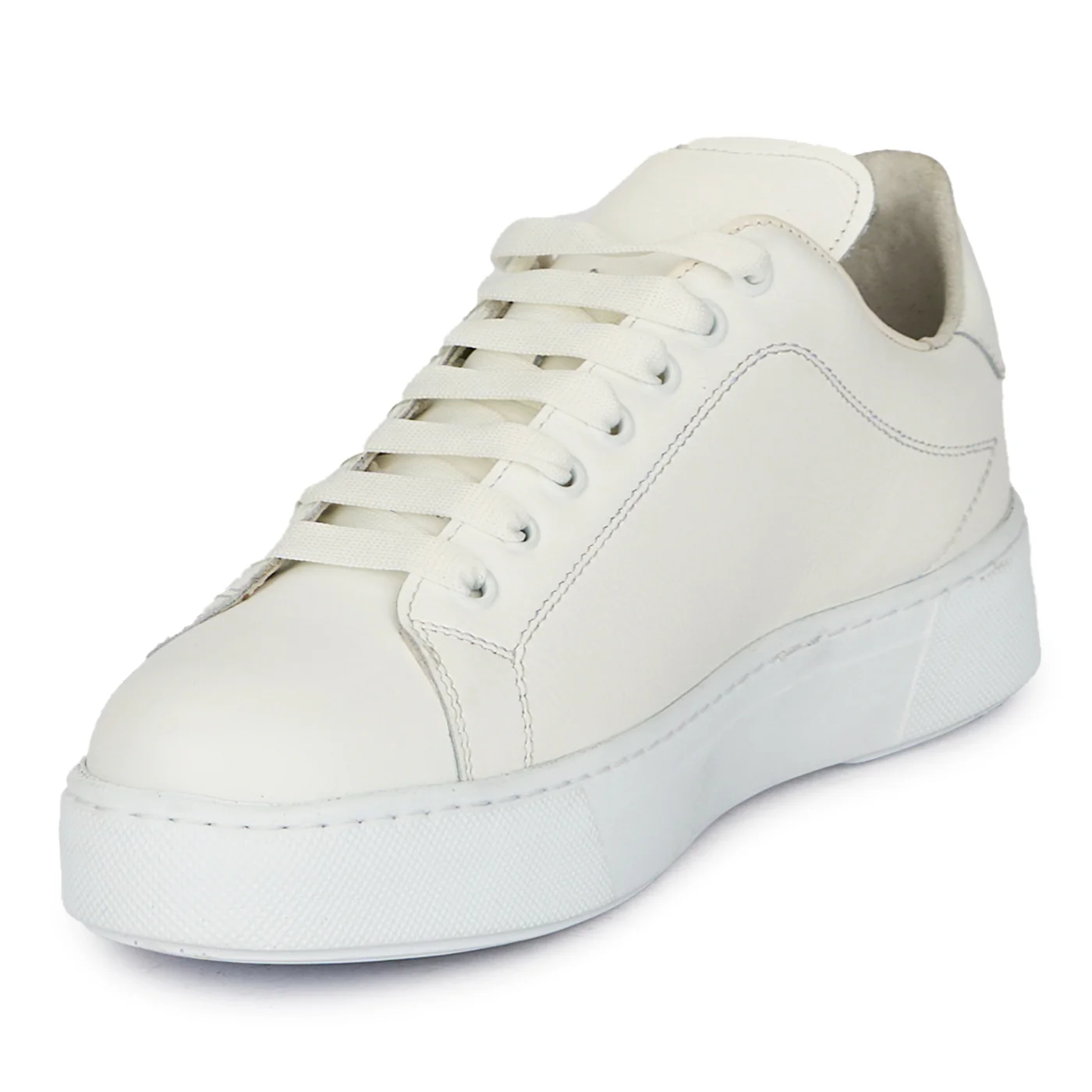 Pantofi barbatesti din piele naturala alba 7830 - Image 3