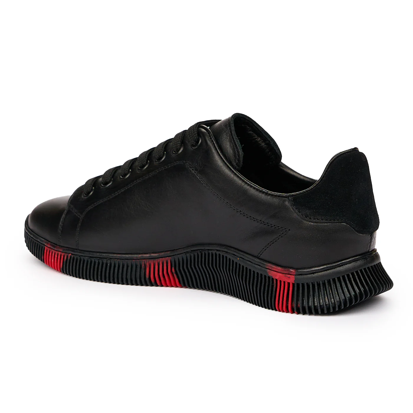 Pantofi barbatesti din piele naturala neagra 7220 - Image 3