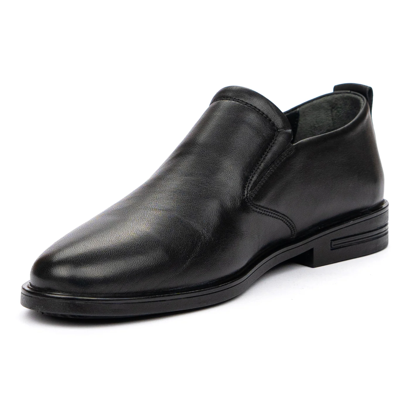 Pantofi barbatesti din piele naturala neagra 7237 - Image 4