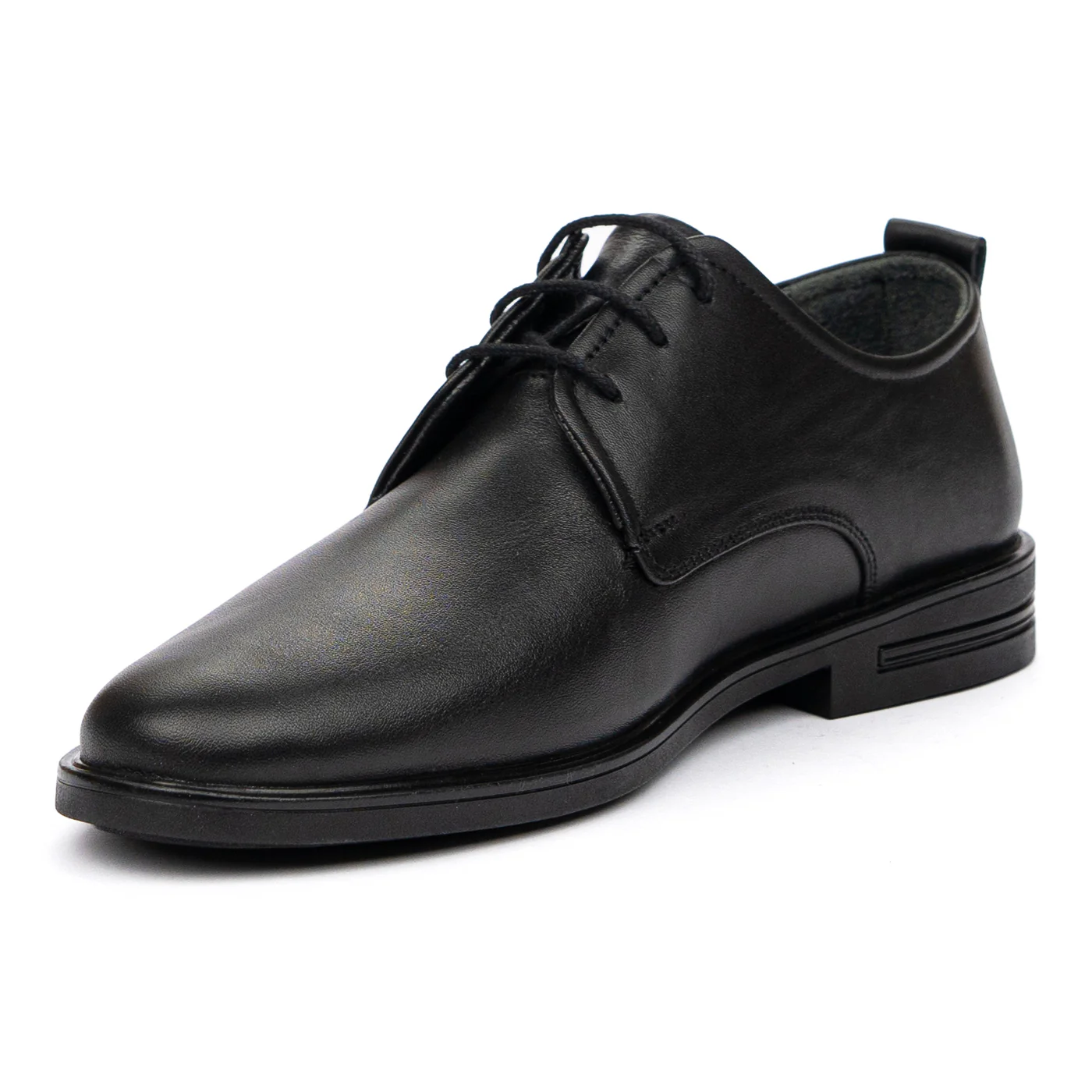 Pantofi barbatesti din piele naturala neagra 7240 - Image 4