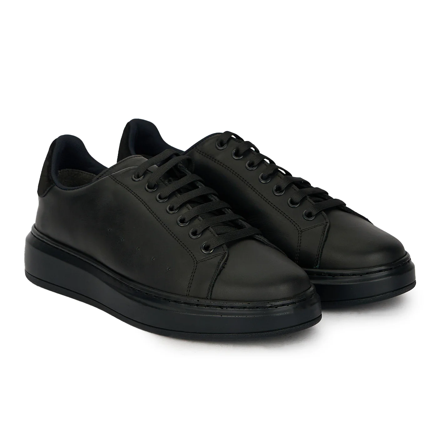 Pantofi barbatesti din piele naturala neagra 7831 - Image 4