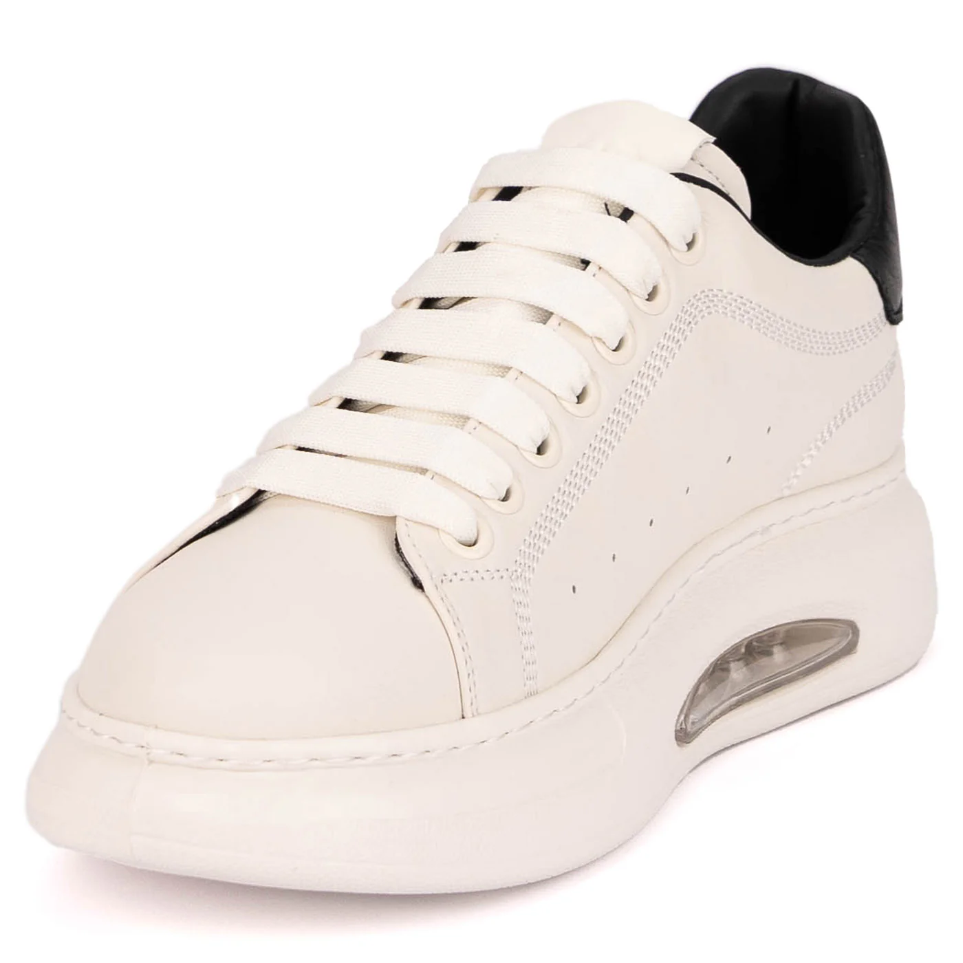 Pantofi barbati casual din piele naturala alba 7914 - Image 3