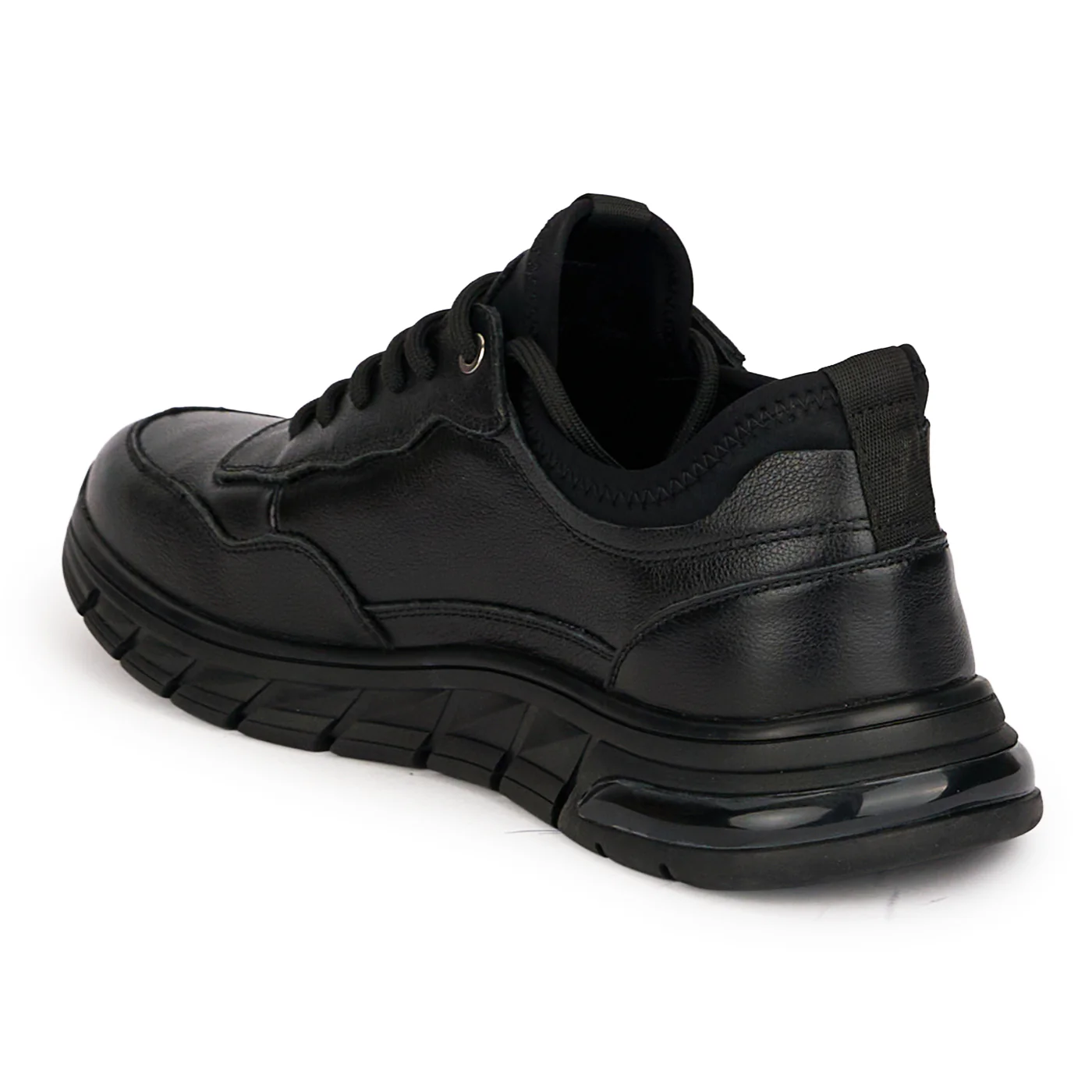 Pantofi barbati casual din piele naturala neagra 7907 - Image 2