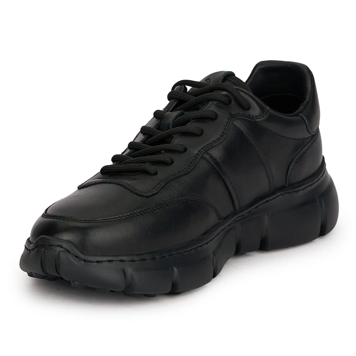 Pantofi barbati casual din piele naturala neagra 7911 - Image 3