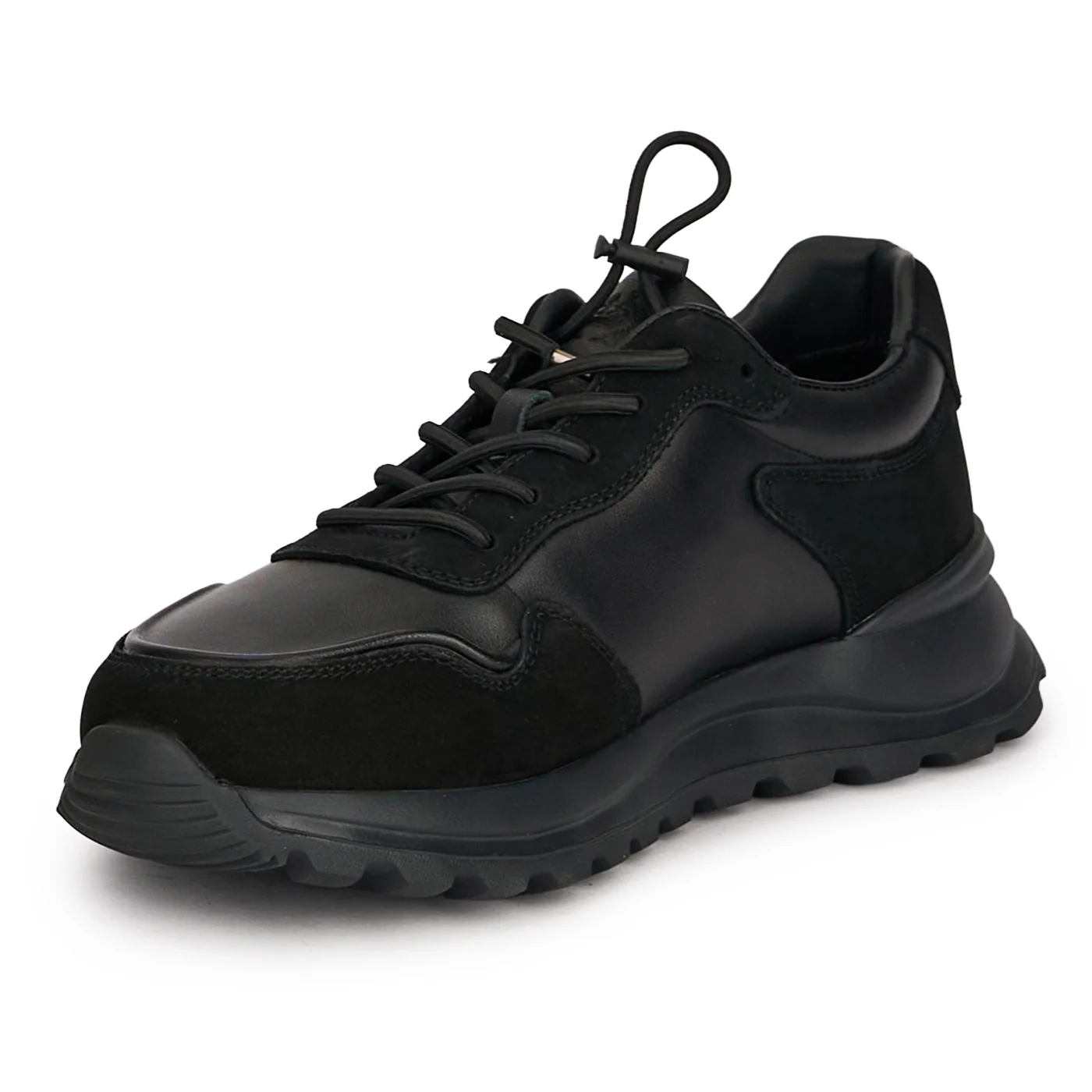 Pantofi barbati casual din piele naturala neagra 7913 - Image 3