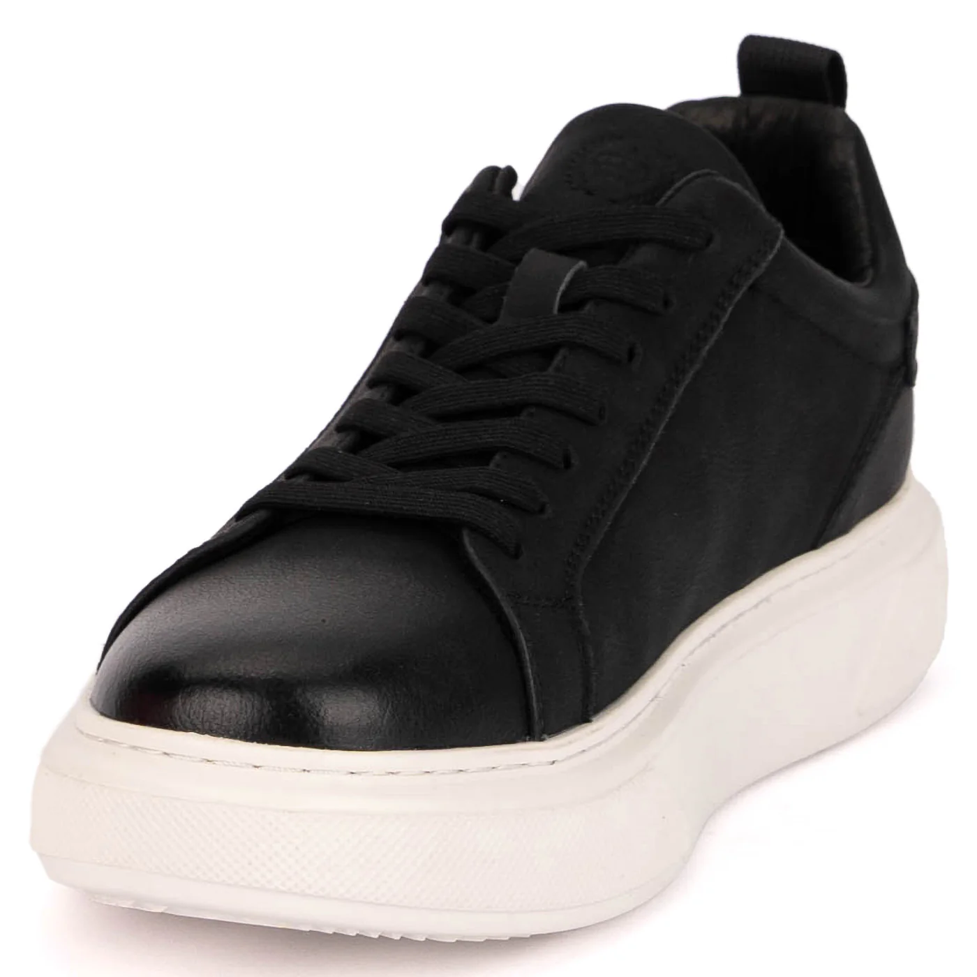 Pantofi barbati casual din piele naturala neagra 7922 - Image 3