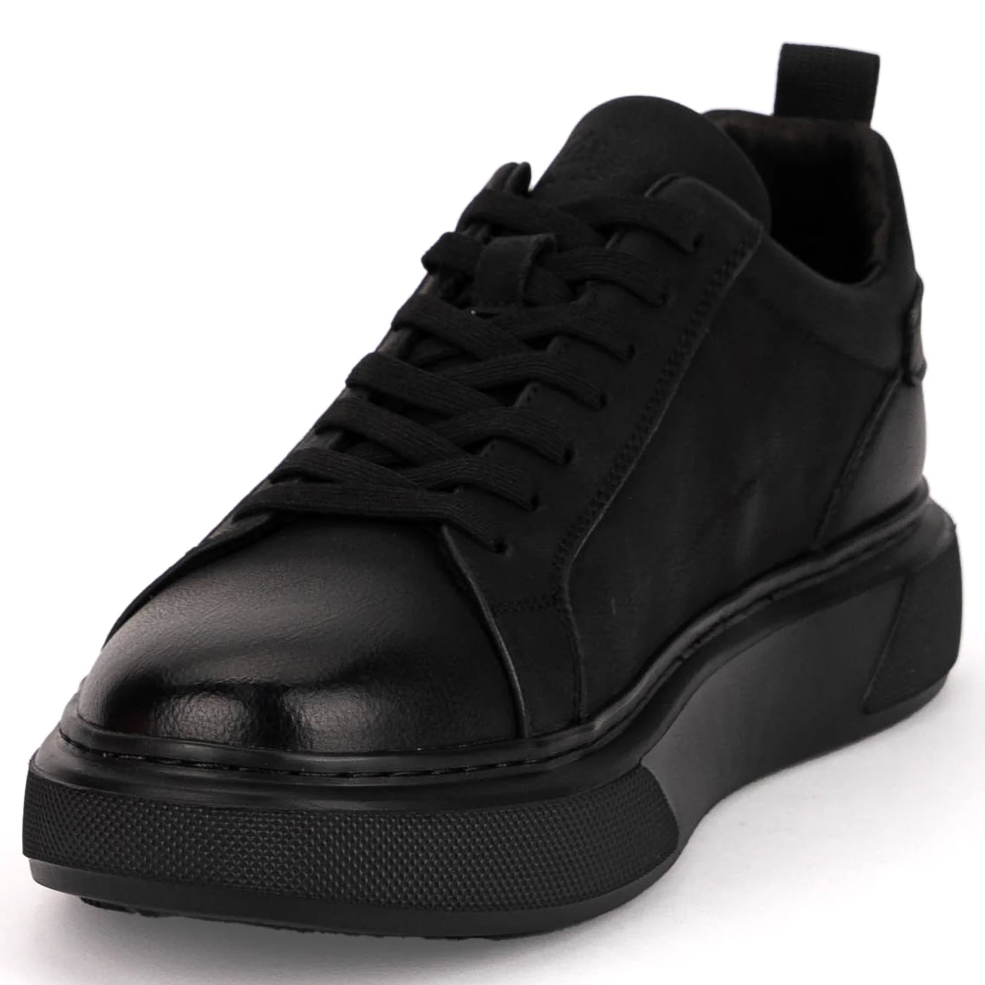 Pantofi barbati casual din piele naturala neagra 7923 - Image 3