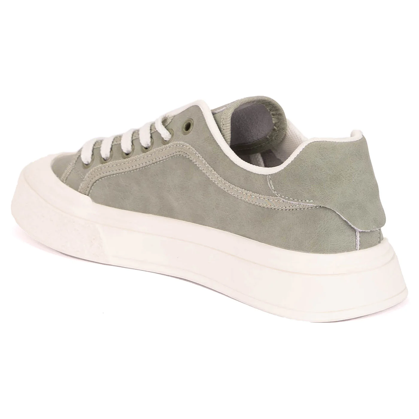 Pantofi barbati casual din piele naturala verde 7918 - Image 2