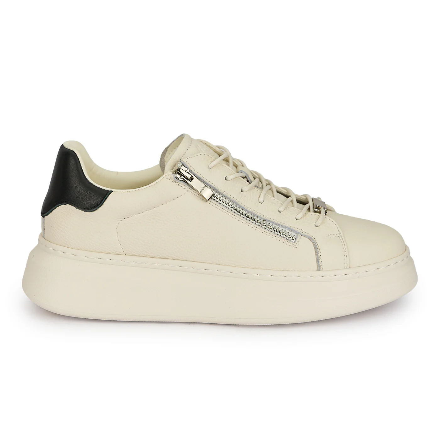 Pantofi barbati din piele naturala alba 20042