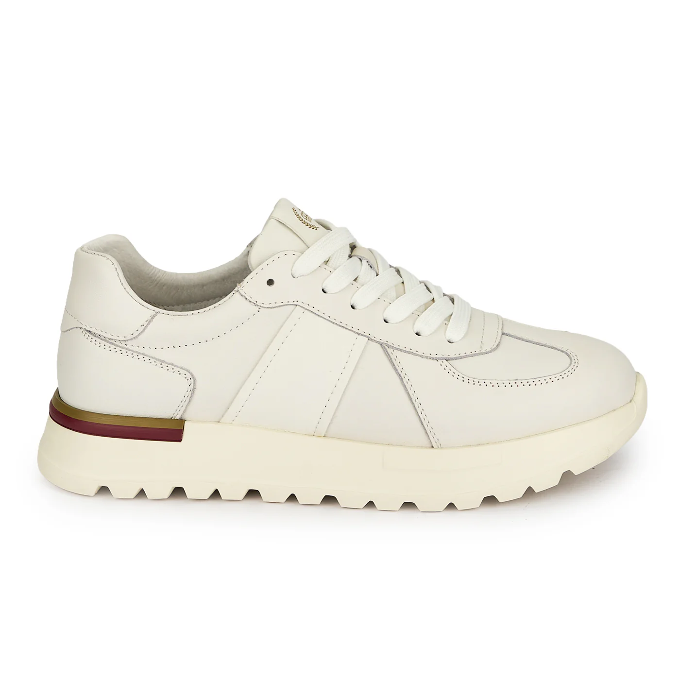Pantofi barbati din piele naturala alba 20053