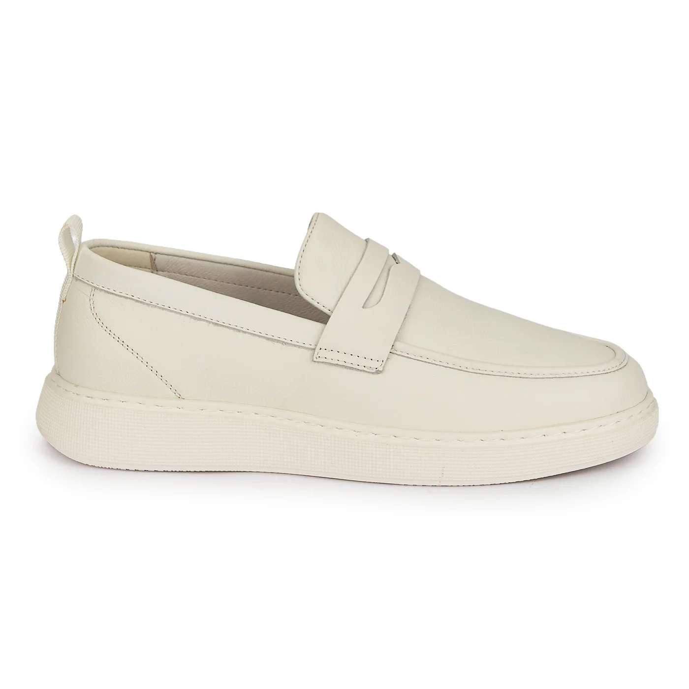 Pantofi barbati din piele naturala alba 20054