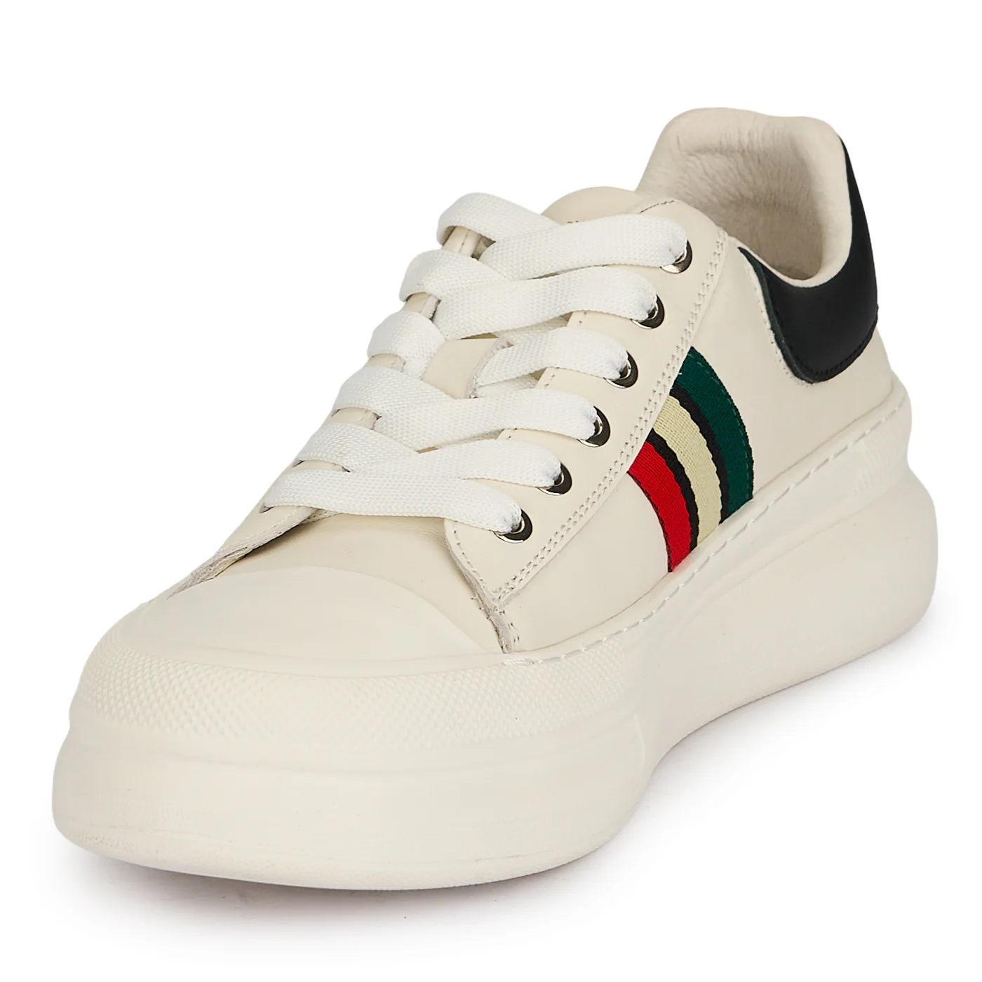 Pantofi barbati din piele naturala alba 20133 - Image 3