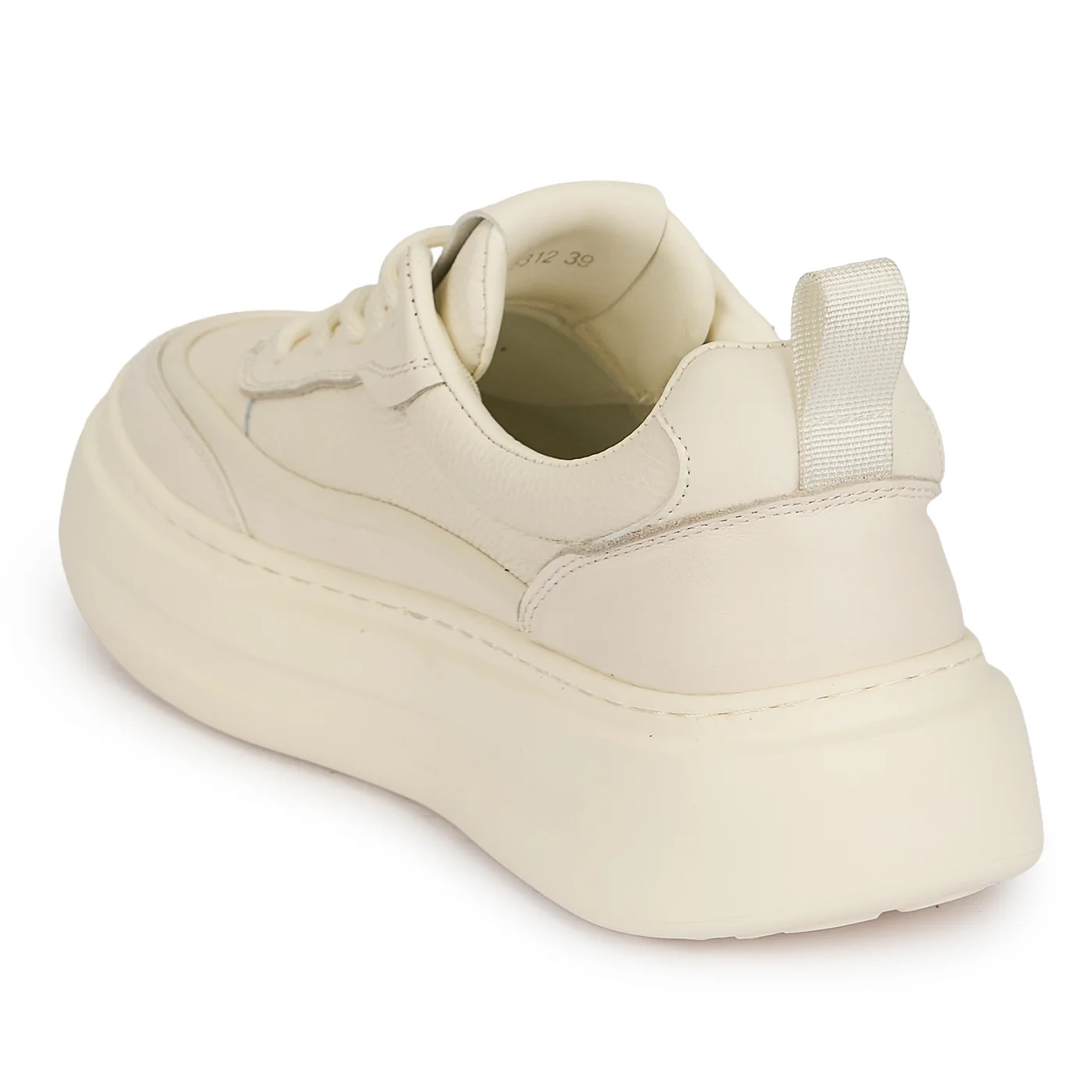 Pantofi barbati din piele naturala alba 20136 - Image 2
