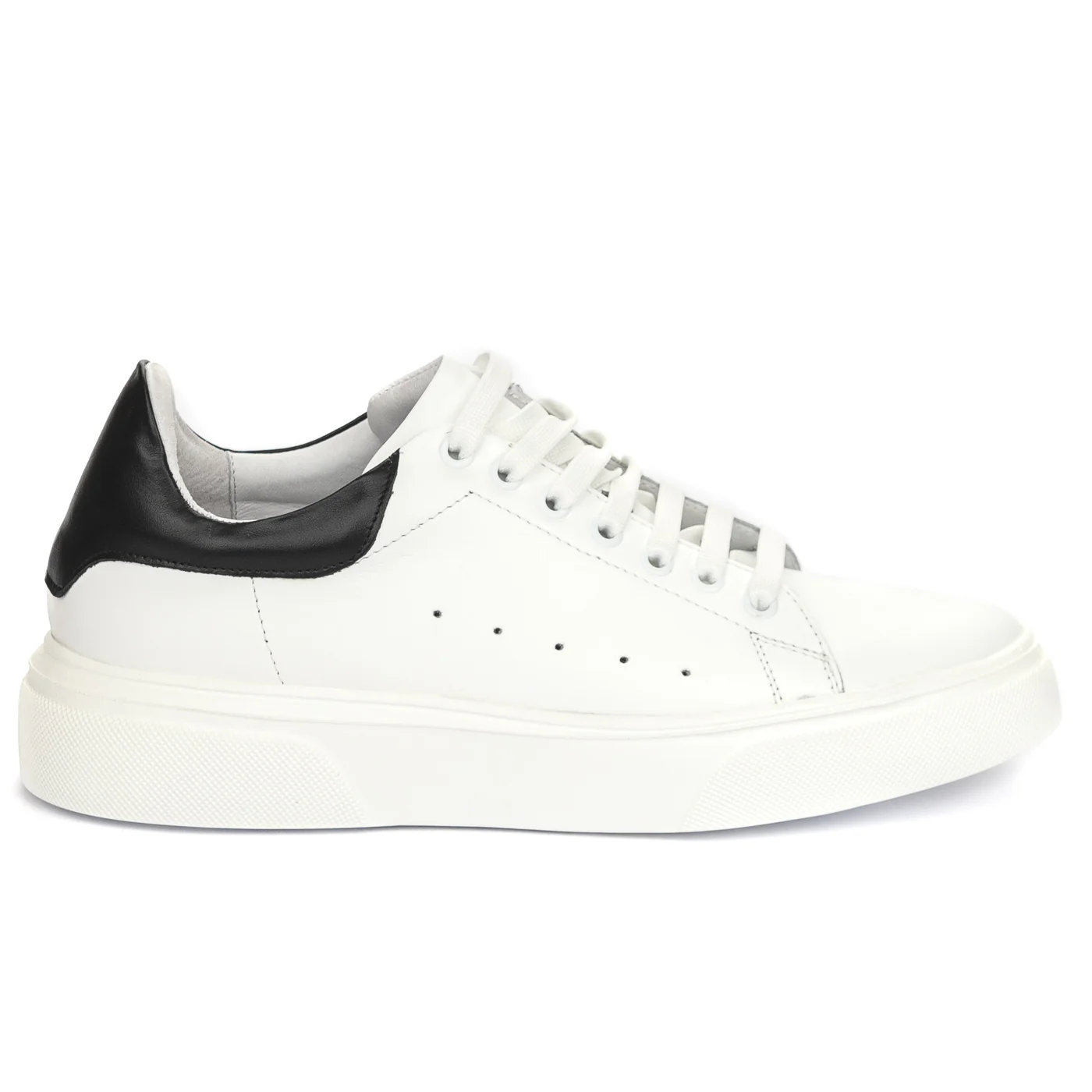 Pantofi barbati din piele naturala alba 7542