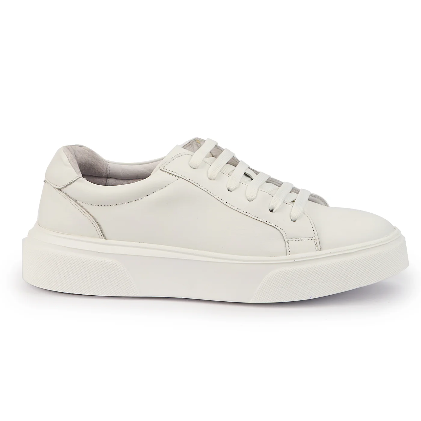 Pantofi barbati din piele naturala alba 7582