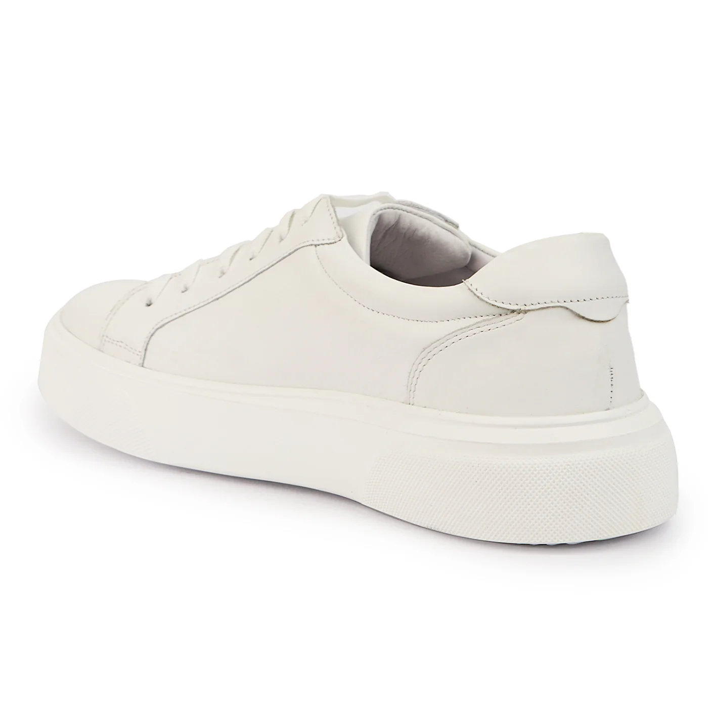 Pantofi barbati din piele naturala alba 7582 - Image 2