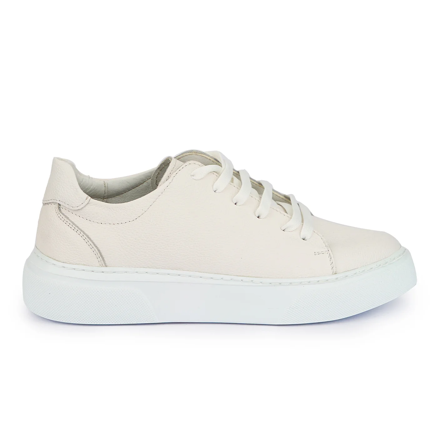 Pantofi barbati din piele naturala alba 7628
