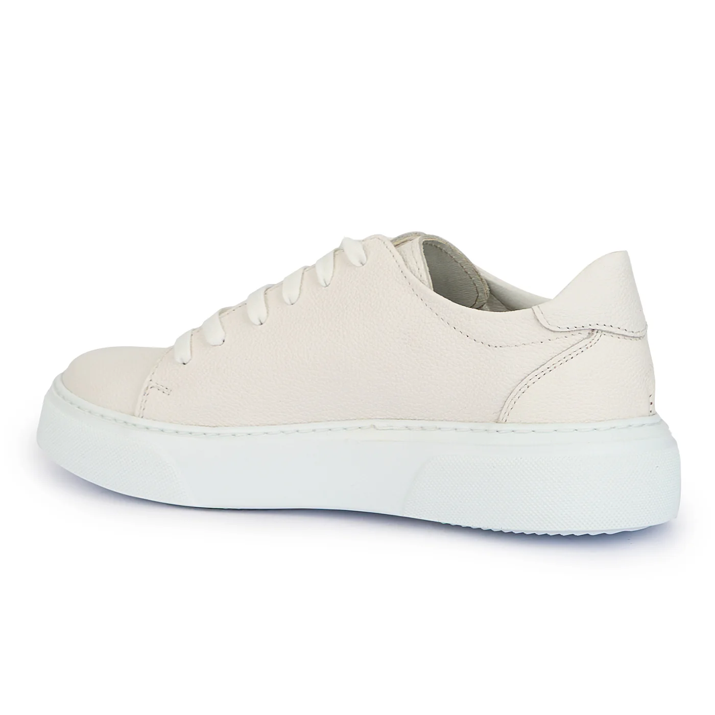 Pantofi barbati din piele naturala alba 7628 - Image 2