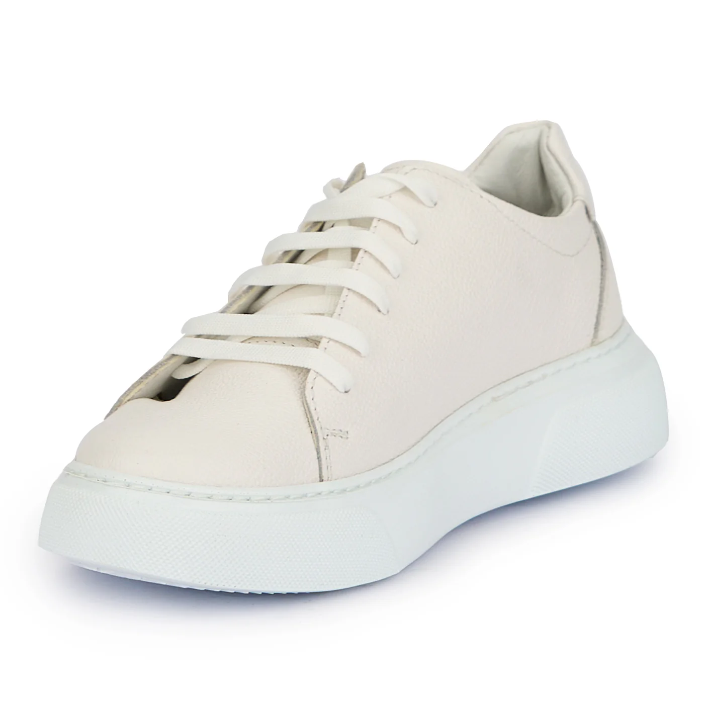 Pantofi barbati din piele naturala alba 7628 - Image 3