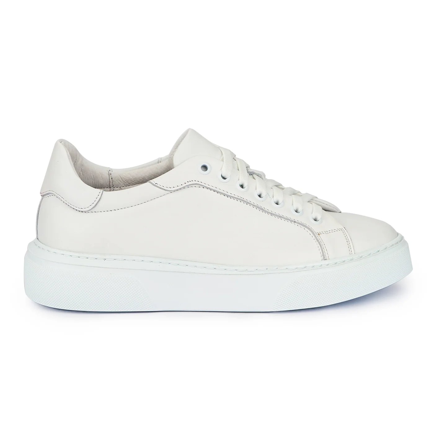 Pantofi barbati din piele naturala alba 7698