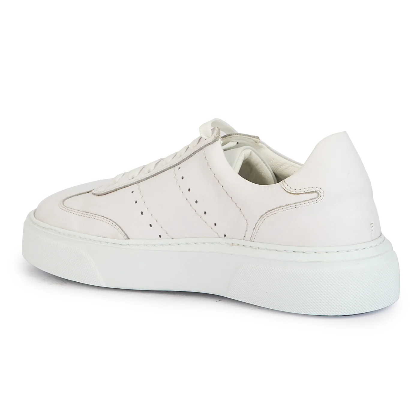Pantofi barbati din piele naturala alba 7818 - Image 2