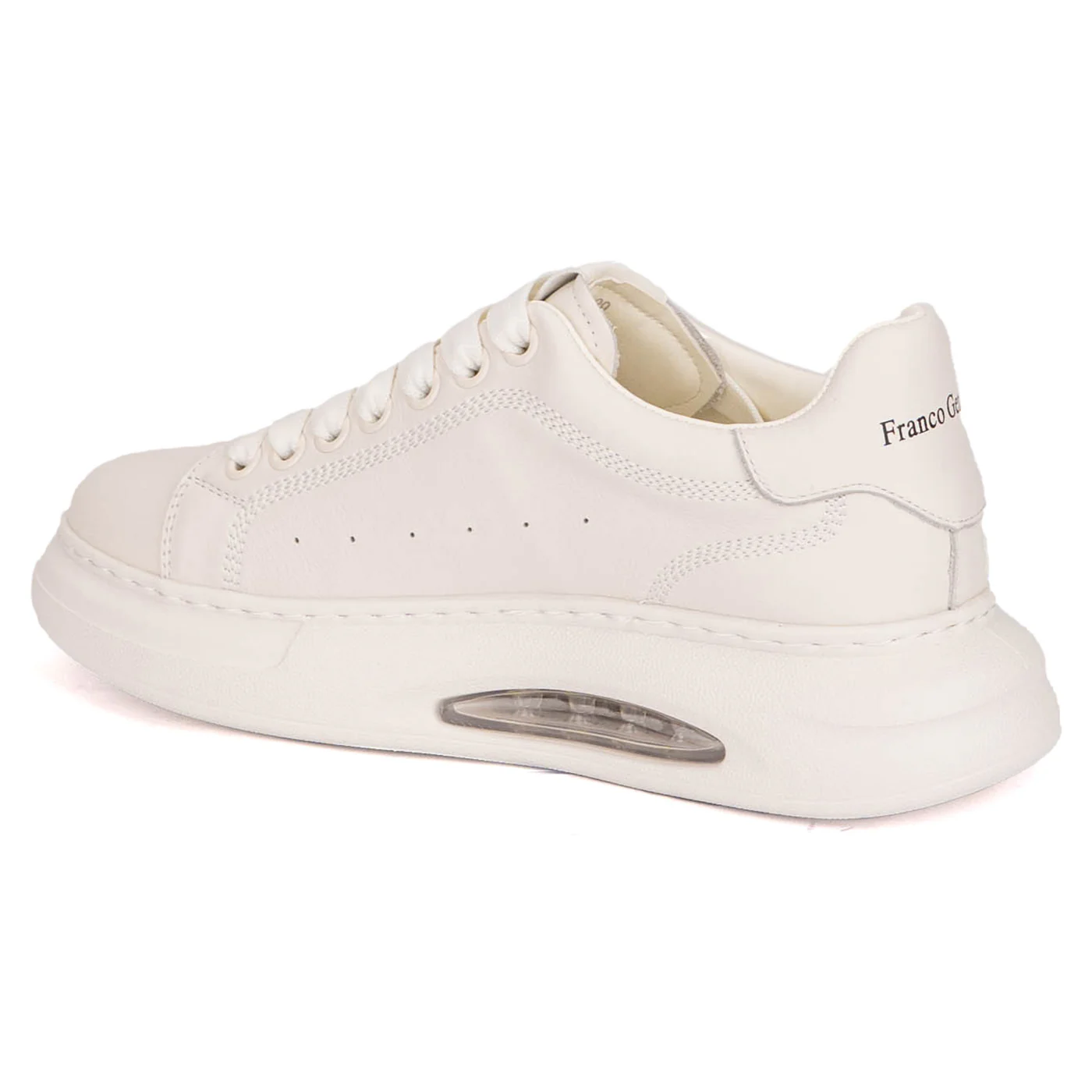 Pantofi barbati din piele naturala alba 7926 - Image 2