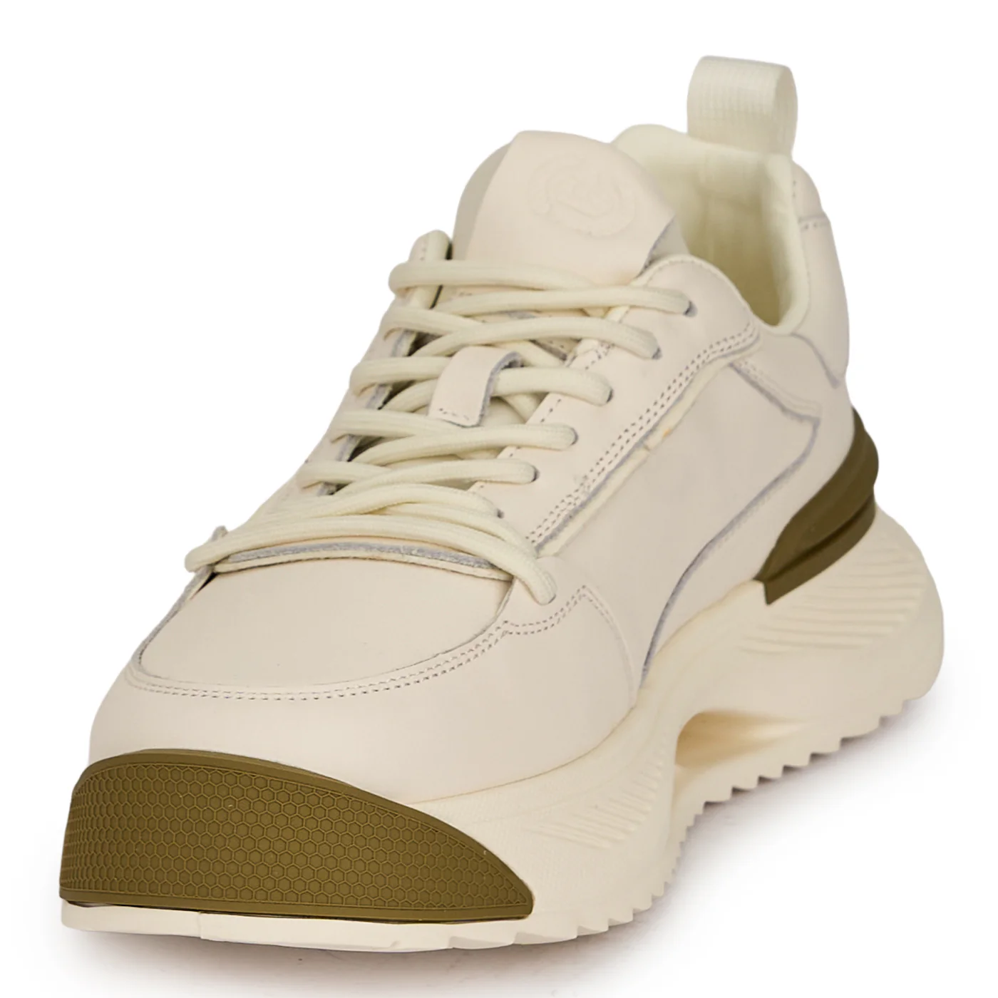 Pantofi barbati din piele naturala alba 7960 - Image 3