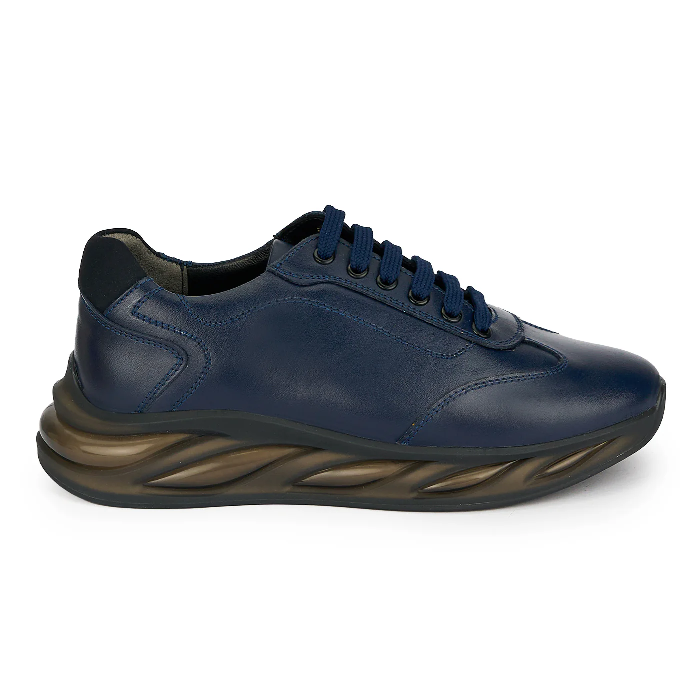 Pantofi barbati din piele naturala bleumarin 20085