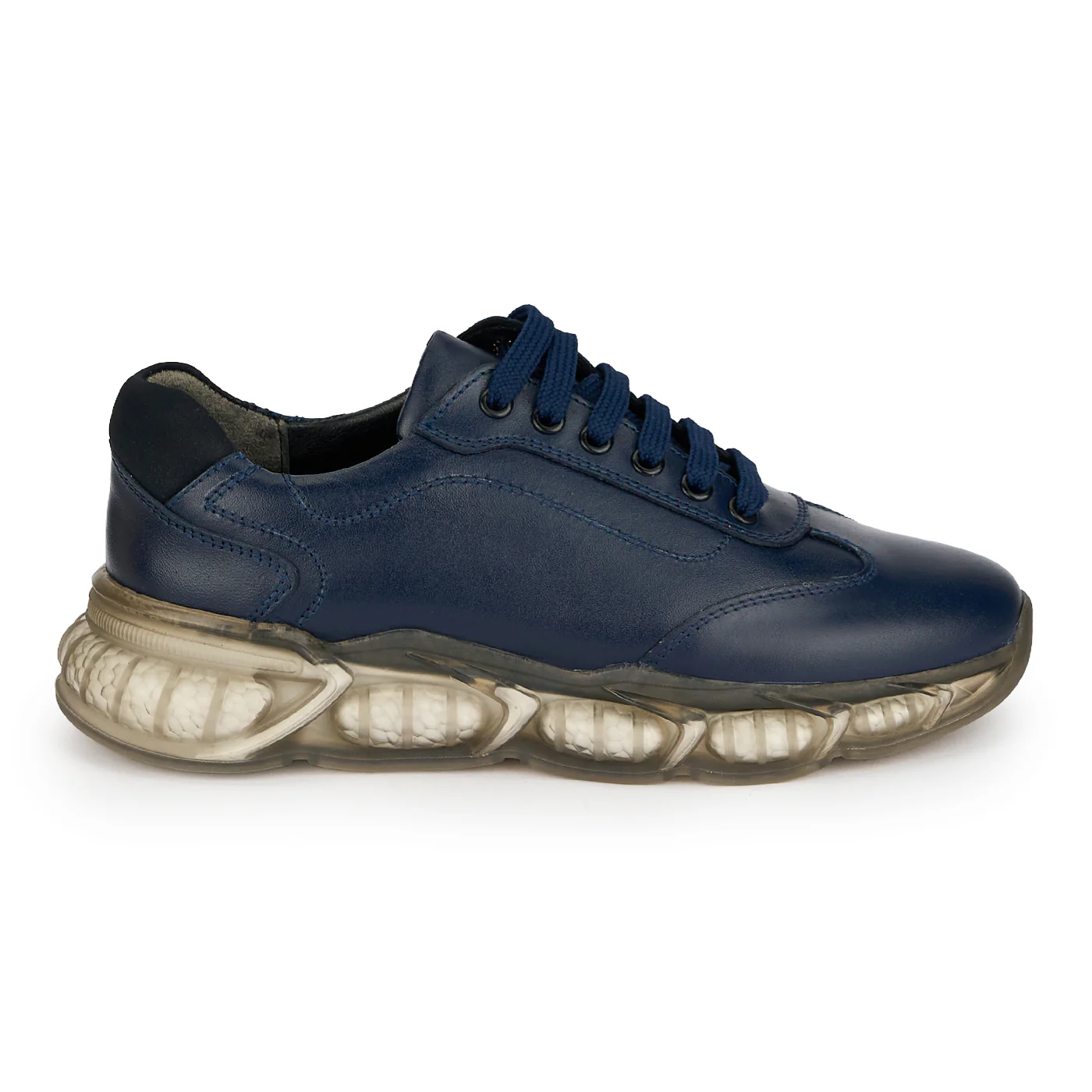 Pantofi barbati din piele naturala bleumarin 20086