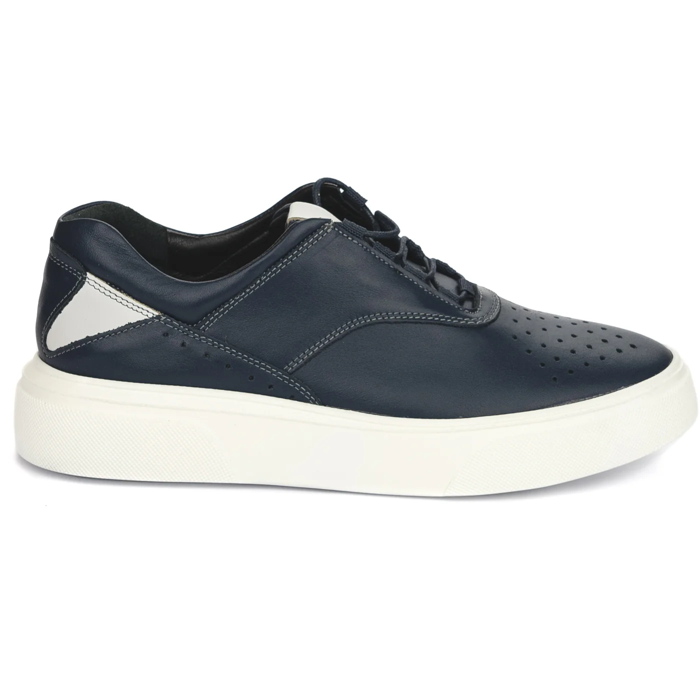 Pantofi barbati din piele naturala bleumarin 7540