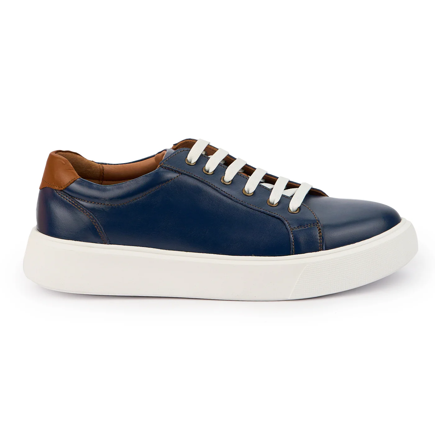 Pantofi barbati din piele naturala bleumarin 7581